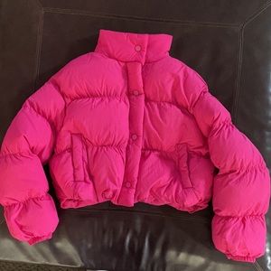 Pink Puffer jacket.  Like new.  XS